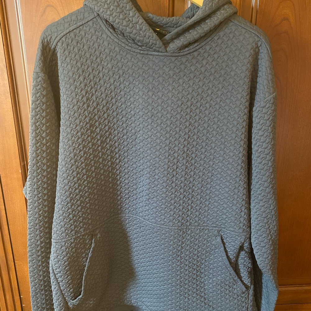 Men's LARGE ZELLA Gray Quilted Textured Sweater